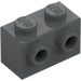 LEGO Dark Stone Gray Brick 1 x 2 with Studs on One Side (11211)