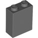 LEGO Dark Stone Gray Brick 1 x 2 x 2 with Inside Axle Holder (3245)