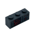 LEGO Dark Stone Gray Brick 1 x 3 with SW Red and Black Slave I Sticker