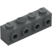 LEGO Dark Stone Gray Brick 1 x 4 with 4 Studs on One Side (30414)