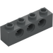 LEGO Dark Stone Gray Brick 1 x 4 with Holes (3701)