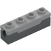 LEGO Dark Stone Gray Brick 1 x 4 with Spring Shooting Mechanism (15400 / 72387)