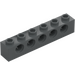 LEGO Dark Stone Gray Brick 1 x 6 with Holes (3894)