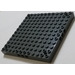 LEGO Dark Stone Gray Brick 12 x 12 with 3 Pin Holes per Side and 1 Peg per Corner (47976)