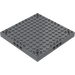 LEGO Dunkles Steingrau Stein 12 x 12 mit Pin und Achse Löcher (52040)