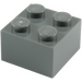 LEGO Dunkles Steingrau Backstein 2 x 2 (3003 / 6223)
