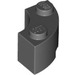 LEGO Dark Stone Gray Brick 2 x 2 Round Corner with Stud Notch and Hollow Underside (3063 / 45417)