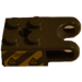 LEGO Gris pierre foncé Brique 2 x 2 avec Balle Socket et Axlehole avec &#039;CRUSHING DANGER&#039; Autocollant (Prise large) (92013)