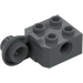 LEGO Dark Stone Gray Brick 2 x 2 with Hole, Half Rotation Joint Ball Vertical (48171 / 48454)