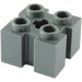 LEGO Dark Stone Gray Brick 2 x 2 with Slots and Axlehole (39683 / 90258)