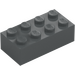 LEGO Dark Stone Gray Brick 2 x 4 (3001)