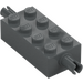 LEGO Dark Stone Gray Brick 2 x 4 with Pins (6249 / 65155)