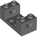 LEGO Dark Stone Gray Brick 2 x 4 x 1.3 with 2 x 2 Cutout and Holes (18975 / 26447)
