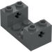 LEGO Dark Stone Gray Brick 2 x 4 x 1.3 with Axle Bricks (67446)