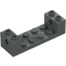 LEGO Dark Stone Gray Brick 2 x 6 x 1.3 with Axle Bricks without Reinforced Ends (3668)