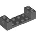 LEGO Dark Stone Gray Brick 2 x 6 x 1.3 with Axle Bricks without Reinforced Ends (3668)