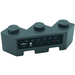 LEGO Dunkles Steingrau Backstein 3 x 3 Facet mit Control Panel, Buttons, Dials Aufkleber (2462)