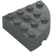 LEGO Dark Stone Gray Brick 4 x 4 Round Corner (2577)