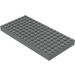 LEGO Mørk steingrå Kloss 8 x 16 (4204 / 44041)