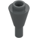 LEGO Dark Stone Gray Cone 1 x 1 Inverted with Bar (11610)