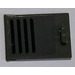 LEGO Dark Stone Gray Cupboard 2 x 3 x 2 Door with Black vent holes Sticker (4533)