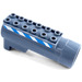 LEGO Gris pierre foncé Cylindre 8 x 3 Ø 20.9 avec Bleu et blanc Danger Rayures Autocollant (87944)