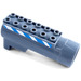 LEGO Dark Stone Gray Cylinder 8 x 3 Ø 20.9 with Blue and White Danger Stripes Sticker (87944)