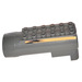 LEGO Dark Stone Gray Cylinder 8 x 3 Ø 20.9 with Orange Stripes and Black Flames on both sides Sticker (87944)