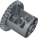 LEGO Dunkles Steingrau Differential Ausrüstung Casing mit Fase Ausrüstung auf Ende mit offenem Zentrum (62821)