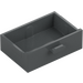 LEGO Dark Stone Gray Drawer without Reinforcement (4536)