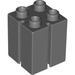 LEGO Gris pierre foncé Duplo 2 x 2 x 2 avec Slits (41978)