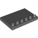 LEGO Dark Stone Gray Duplo Tile 4 x 6 with Studs on Edge (31465)