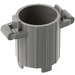 LEGO Dark Stone Gray Dustbin with 2 Lid Holders (2439)