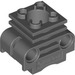 LEGO Donker Steengrijs Motor Cilinder met sleuven in de zijde (2850 / 32061)