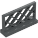 LEGO Mørk steingrå Gjerde 1 x 4 x 2 Lattice (3185)