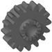 LEGO Dark Stone Gray Gear with 16 Teeth with Clutch (with Teeth around Hole) (6542)