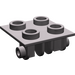 LEGO Dark Stone Gray Hinge 2 x 2 Top (6134)