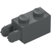 LEGO Dark Stone Gray Hinge Brick 1 x 2 Locking with 2 Fingers (Vertical End) (30365 / 54671)