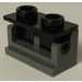 LEGO Dark Stone Gray Hinge Brick 1 x 2 with Black Top Plate (3937 / 3938)