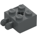 LEGO Dark Stone Gray Hinge Brick 2 x 2 Locking with Axlehole and Dual Finger (40902 / 53029)