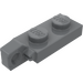 LEGO Dunkles Steingrau Scharnier Platte 1 x 2 Verriegeln mit Single Finger auf Ende Vertikale ohne untere Nut (44301 / 49715)