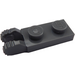 LEGO Dark Stone Gray Hinge Plate 1 x 2 with Dual Fingers (44302 / 54657)