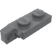 LEGO Dark Stone Gray Hinge Plate 1 x 2 with Single Finger on End Vertical without Bottom Groove (44301 / 49715)