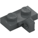 LEGO Dark Stone Gray Hinge Plate 1 x 2 with Vertical Locking Stub with Bottom Groove (44567)