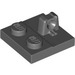 LEGO Dark Stone Gray Hinge Plate 2 x 2 with 1 Locking Finger on Top (53968 / 92582)