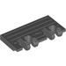LEGO Dark Stone Gray Hinge Train Gate 2 x 4 Locking Dual 2 Stubs with Rear Reinforcements (44569 / 52526)