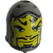 LEGO Dark Stone Gray Large Figure Head with Rascus Pattern (48820)