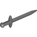 LEGO Dunkles Steingrau Lange Schwert mit dünnem Crossguard (98370)