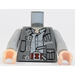 LEGO Gris piedra oscuro Mad-Ojo Moody Torso con Medium Stone Brazos y Luz Carne Manos (973 / 76382)