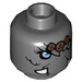 LEGO Dark Stone Gray Maula Minifigure Head (Recessed Solid Stud) (17655 / 20755)